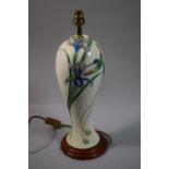 A Franz Porcelain Humming Bird Table Lamp, 44cm high