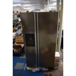 A Daewoo American Style Fridge with Water and Ice Dispenser, 90cm Wide