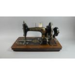 A Frister and Rossmann Manual Sewing Machine, Missing Lid