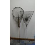 Two Vintage Angling Landing Nets