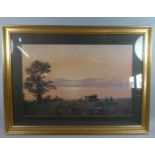 A Framed Coulson Print, Hay Harvest, 74cm Wide