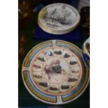 A Collection of Various Decorated Railway Plates