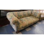 A Modern Upholstered Chesterfield Settee, (Cigarette Burn to One Arm), 94cm Wide