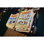 A Box Containing Large Quantity of Dandy and Beano Comics c.1980-90