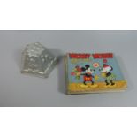 An Aluminum Five Sided Mickey Mouse Jelly Mould Together with a Mickey Mouse Movie Stories Book 2