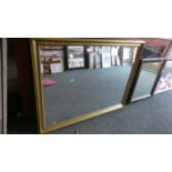 A Large Gilt Framed Wall Mirror, 112cm Wide