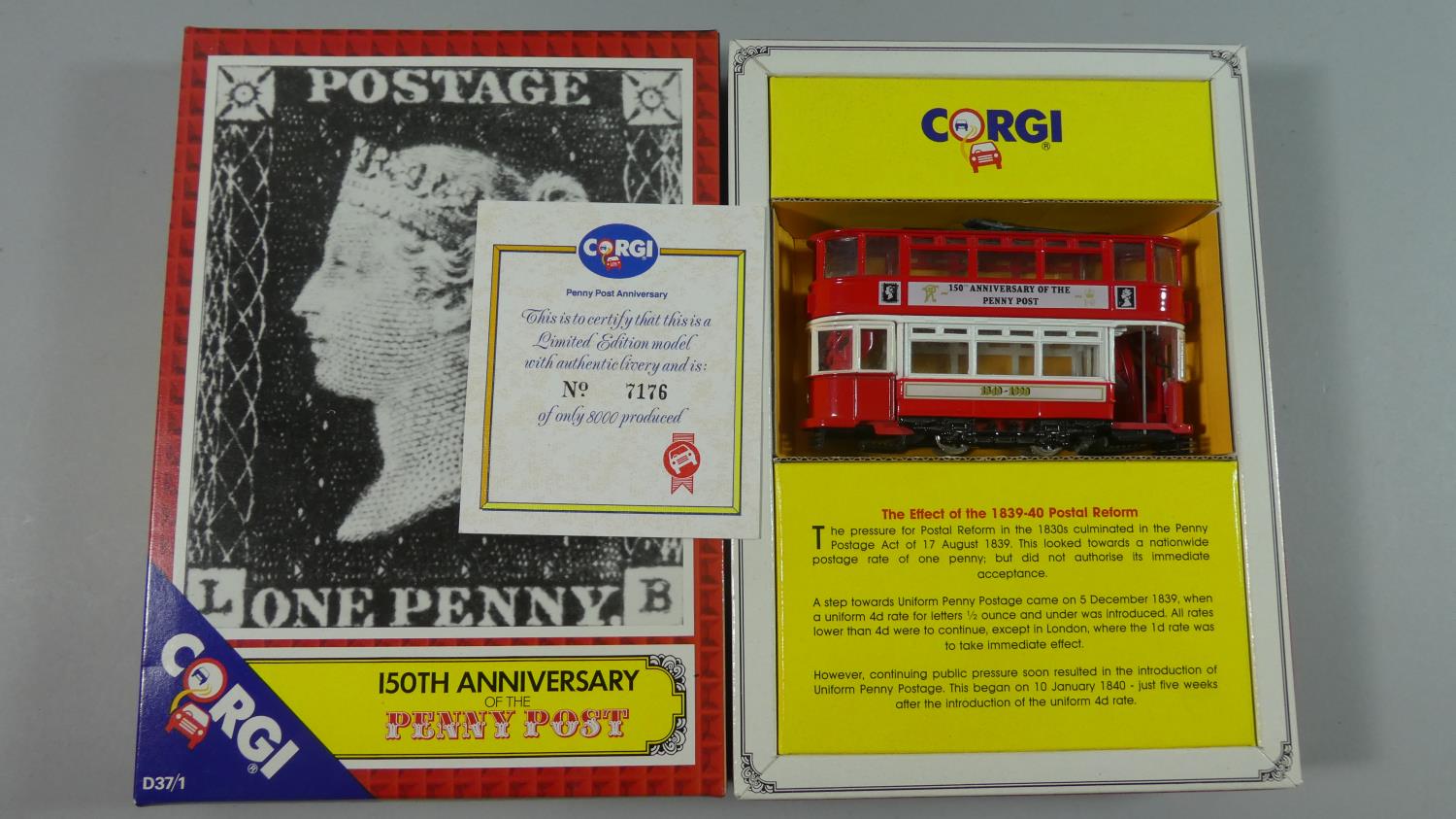 A Collection of Five Boxed Corgi Buses and Trams to include D37/1 150th Anniversary of the Penny - Image 2 of 6