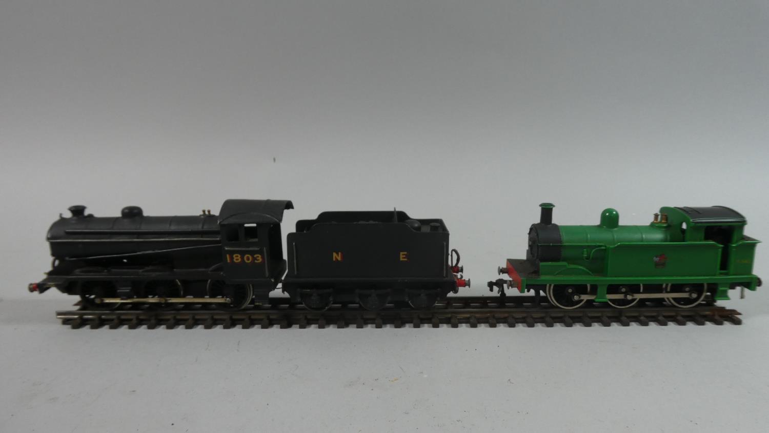 Two Unboxed OO Gauge Locos, One Hornby Dublo 2207 BRC 2 Rail Number 31340 in Green and Made Up Kit