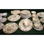 A Johnstons Indian Tree Part Dinner Service