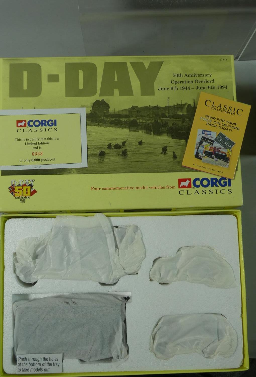 A Collection of Six Boxed Corgi Classics and Fighting Machines to include 66501 German Tank Tiger Mk - Image 3 of 5