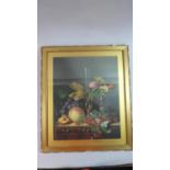 A Gilt Framed Pears Still Life Print, 40.5cm High