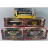 A Collection of Four Boxed Corgi Tramlines and One Original Omnibus to include C99012 Sheffield