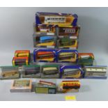 A Collection of 19 Boxed Corgi Buses to include D599 AEC Bus RAF, Bea British European Airways,