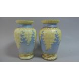 A Pair of Locke & Co. Worcester Vases, Each 17cm high