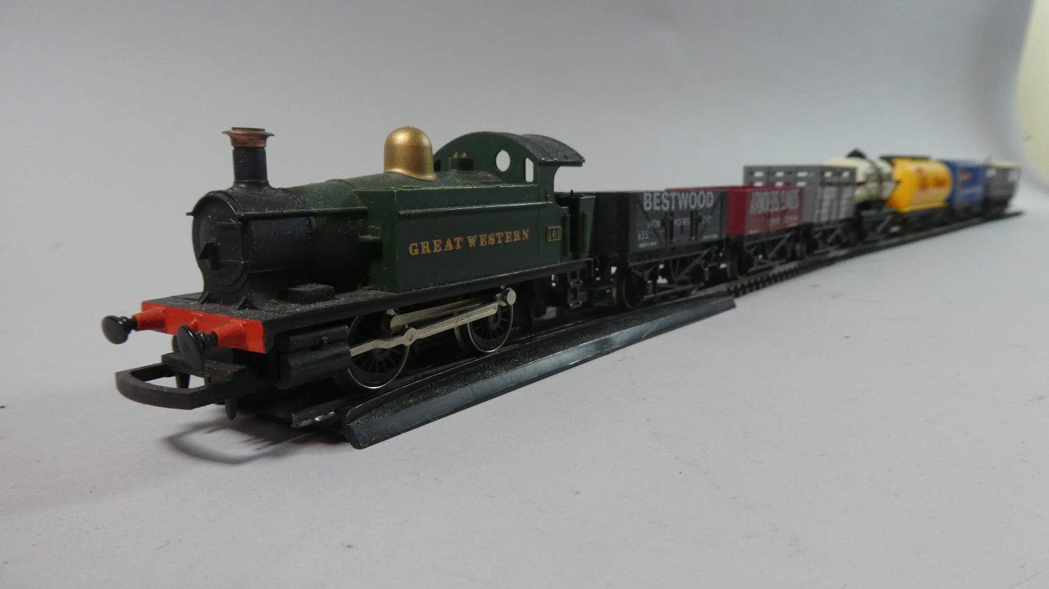 A Collection of Hornby Railways to include GWR Class Holden 101 with Three Coal, Two Tankers, Box - Image 2 of 5