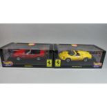 Two Boxed 1:18 Hot Wheels Ferraris to include 365 GTS/4 and a 1970 Dino 246 GTS