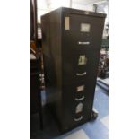 A Vintage Art Metal Four Drawer Filing Cabinet