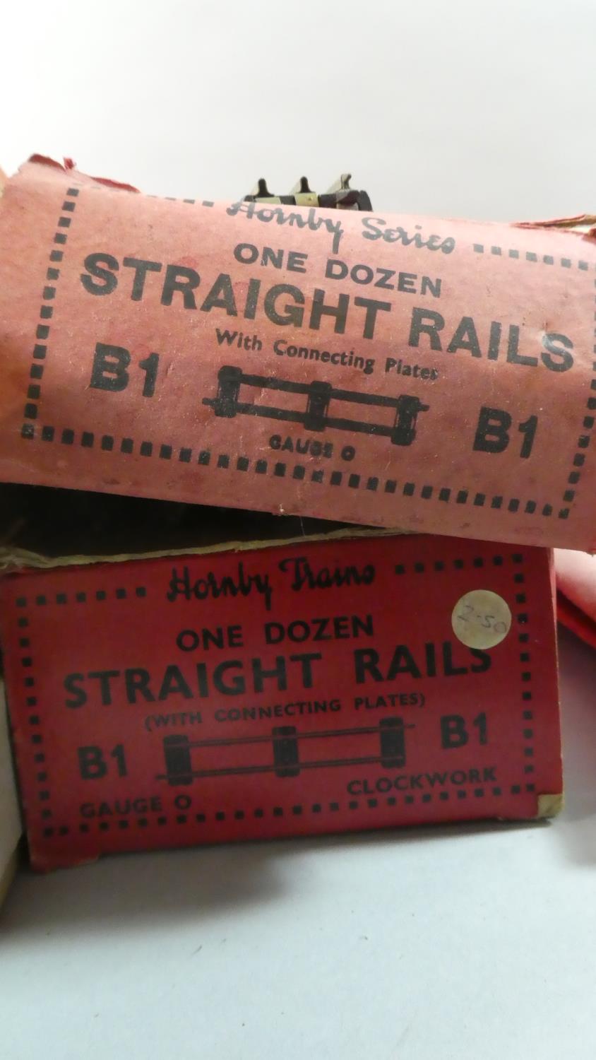 A Collection of Boxed and Loose Hornby Trains O Gauge Tin Plate Track to include Straights, Points - Image 3 of 4