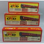 A Collection of Three Boxed and Unmade OO Gauge Hornby CKD Sets. Parcels/Brake Coaches R387,