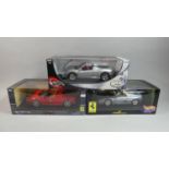 Three Boxed Hot Wheels 1:18 Scale Models of Ferraris to include 360 Spider, 1995 F355 Spider and a