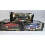Three Boxed 1:18 Scale Bburago Ferraris, 1992 456 GT