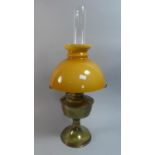 A Vintage Aladdin Oil Lamp with Opaque Glass Shade
