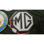 Two Cast Metal MG Plaques (Plus VAT), 22.5cm High