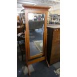 A Modern American Cherry Wood Cheval Mirror, 62cm Wide