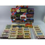 A Collection of 34 Boxed Lledo Days Gone and Five Boxed Solido Buses and Trams to include Uttoxeter,