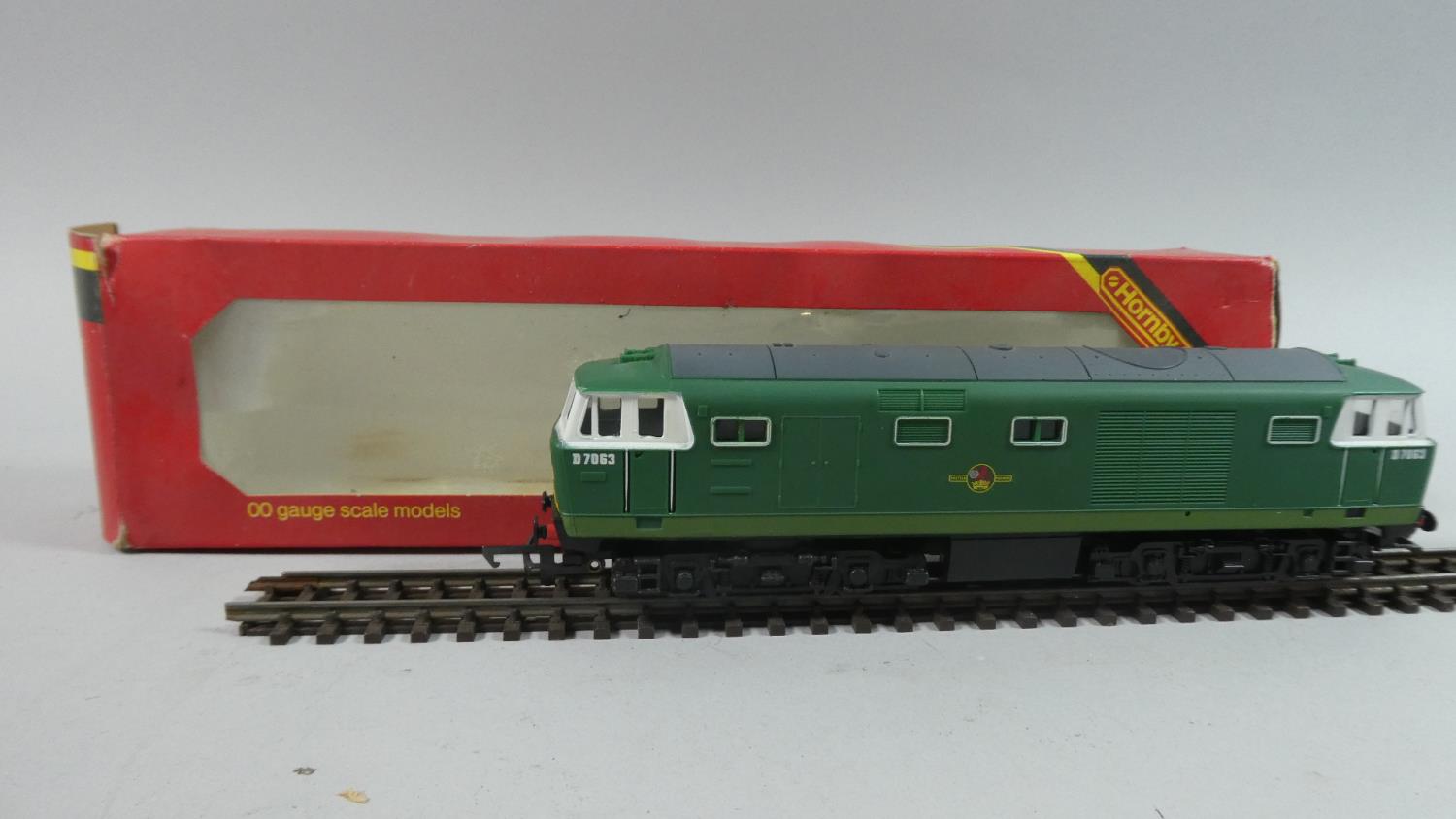 A Boxed OO Gauge Hornby Railways R.074 BR Hymerk Class Bo-Bo Number D7063 Converted to Zero 1 System