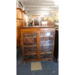 An Edwardian Mahogany Astragal Glazed Bookcase, 90cm Wide