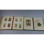 Two Late 19th/Early 20th Century Photo Albums Containing Coloured Continental Postcards, Photographs