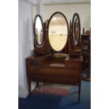 An Edwardian String Inlaid Mahogany Dressing Chest with Two Short and Two Long Drawers to Base,