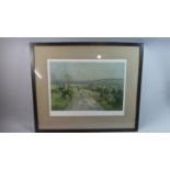 A Framed Lionel Edwards Print, The South Notts Fox Hounds, 49cm wide