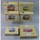 A Collection of Six Boxed Corgi Classic Commercials and Public Transport to include 96982 The