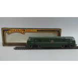 A Boxed Mainline OO Gauge Warship Class BO-BO Diesel Hydraulic Locomotive B.R Green, Cat Number 37-