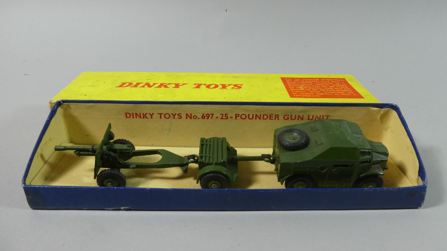 Three Boxed Military Dinky Toys. 25-Pounder Field Gun Set No 697, 7.2 Howitzer No 693 and - Image 5 of 5