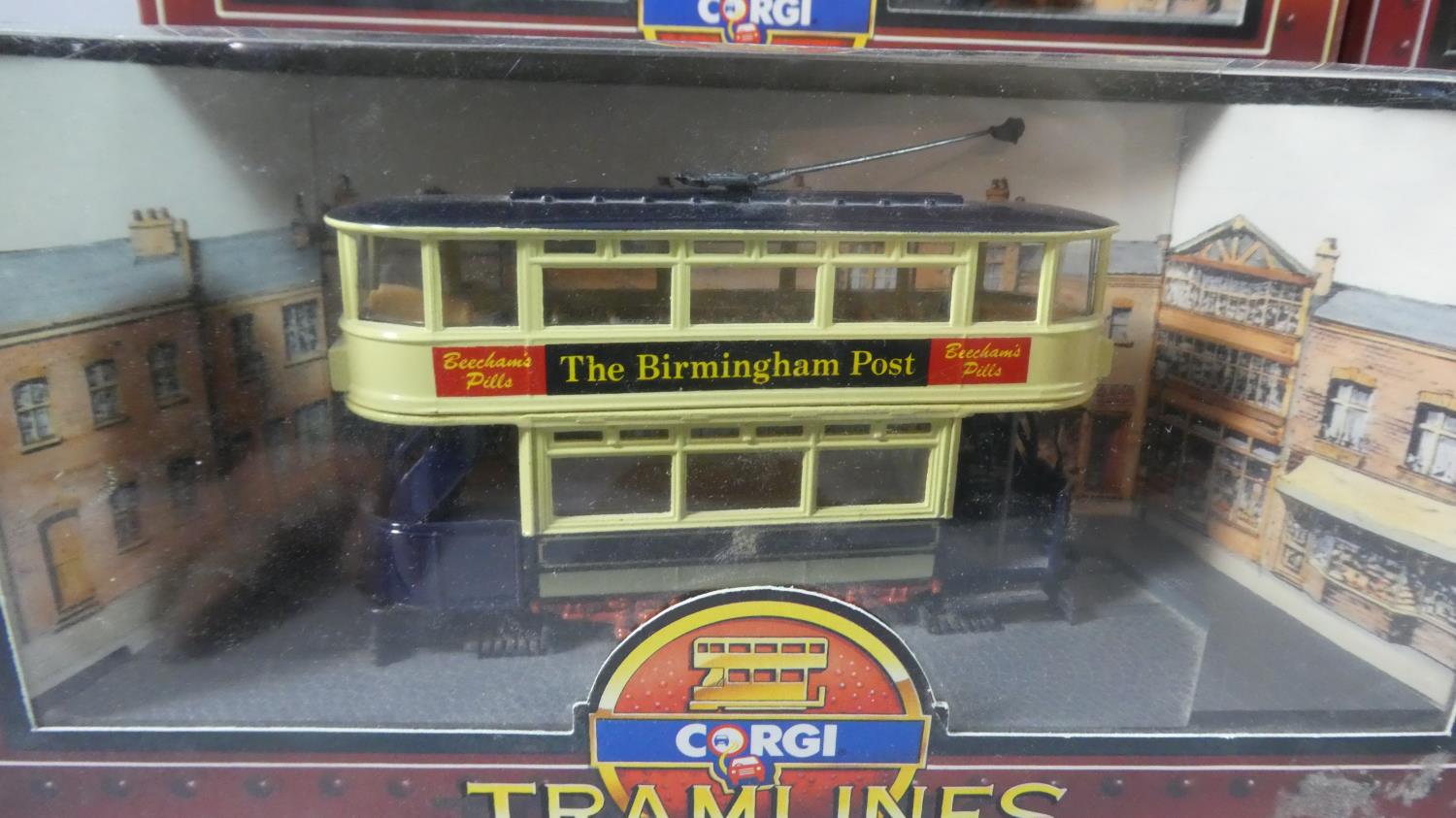 A Collection of Four Boxed Corgi Tramlines and One Original Omnibus to include C99012 Sheffield - Image 2 of 6