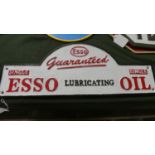 A Cast Metal ESSO Lubricating Oil Plaque, 46.5cm Wide (Plus VAT)