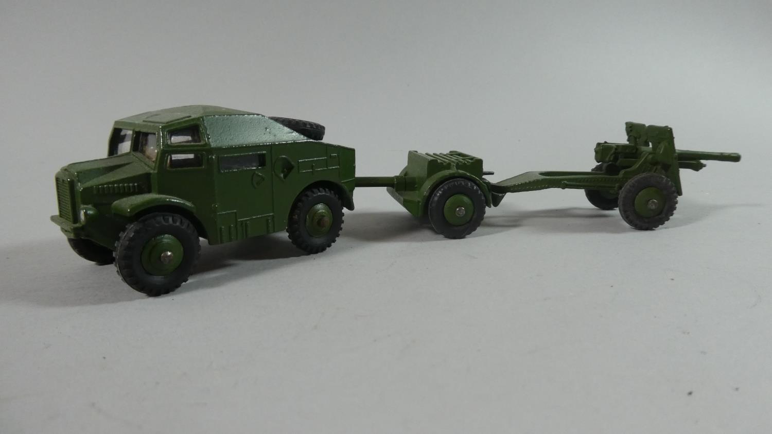 Three Boxed Military Dinky Toys. 25-Pounder Field Gun Set No 697, 7.2 Howitzer No 693 and - Image 4 of 5