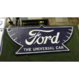 A Cast Metal "Ford, The Universal Car" Plaque (Plus VAT)