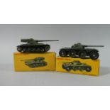Two Boxed French Dinky Toys. AMX Tank No 80C and EBR Panhard No 815