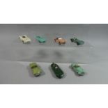 A Collection of Seven Dinky Sports Cars to include MG Midget, 236 Connaught, Triumph TR3, Aston