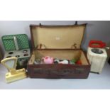 A Collection of Vintage Toys to include Tin Plate Chad Valley Cooking Range, Gwenda, Vulcan