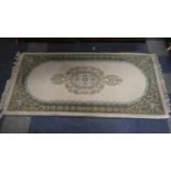 A Patterned Woollen Hearth Rug, 185cm x 92cm Wide