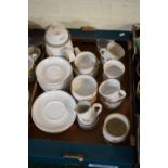 A Box Containing Denby Stoneware Coffee Set