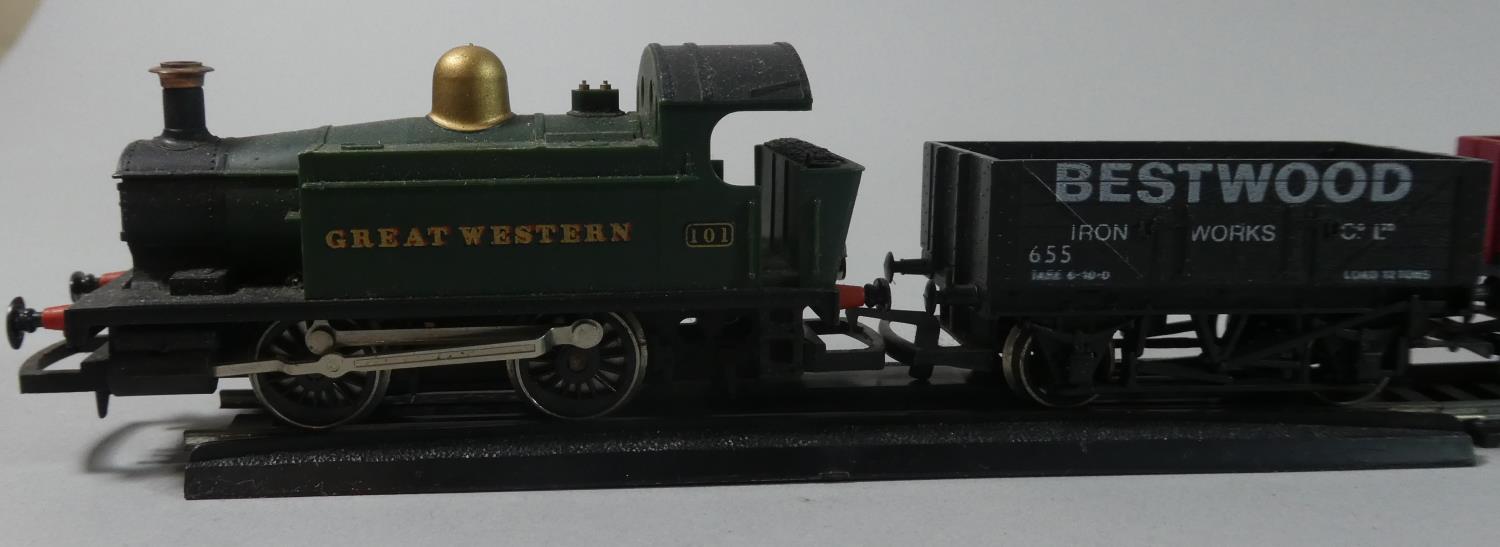 A Collection of Hornby Railways to include GWR Class Holden 101 with Three Coal, Two Tankers, Box - Image 3 of 5