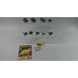 A Collection of Eight Unboxed Dinky Military Toys, Set of Army Personnel (Seated) 603 with AF Box