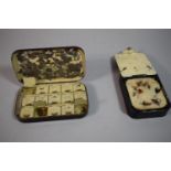 A Hardy Girodon Pralon Fly Box together with an Ogden Smith Dry Fly Box with Ten Windows and