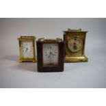 A Collection of Three Brass Cased Carriage Clocks, All In Need of Attention